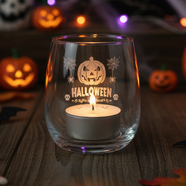 Halloween Windlicht Süßes oder Saures