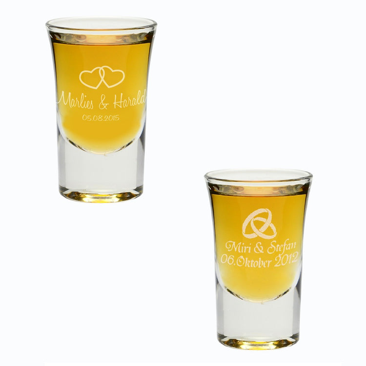 Schnapsglas zur Hochzeit