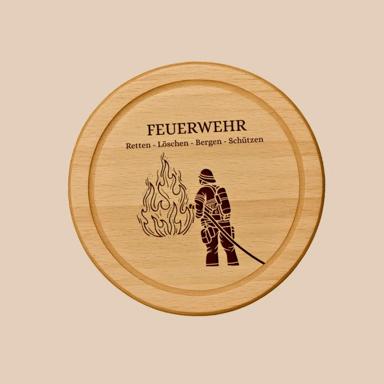 Holzbrettchen - Feuerwehr - Retten, löschen, bergen, schützen