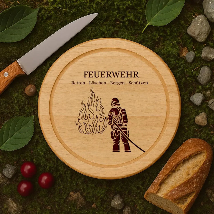 Holzbrettchen - Feuerwehr - Retten, löschen, bergen, schützen