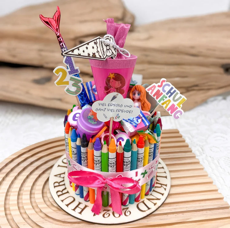 Schultorte - Geschenkidee zur Einschulung - Stiftetorte - viele Designs