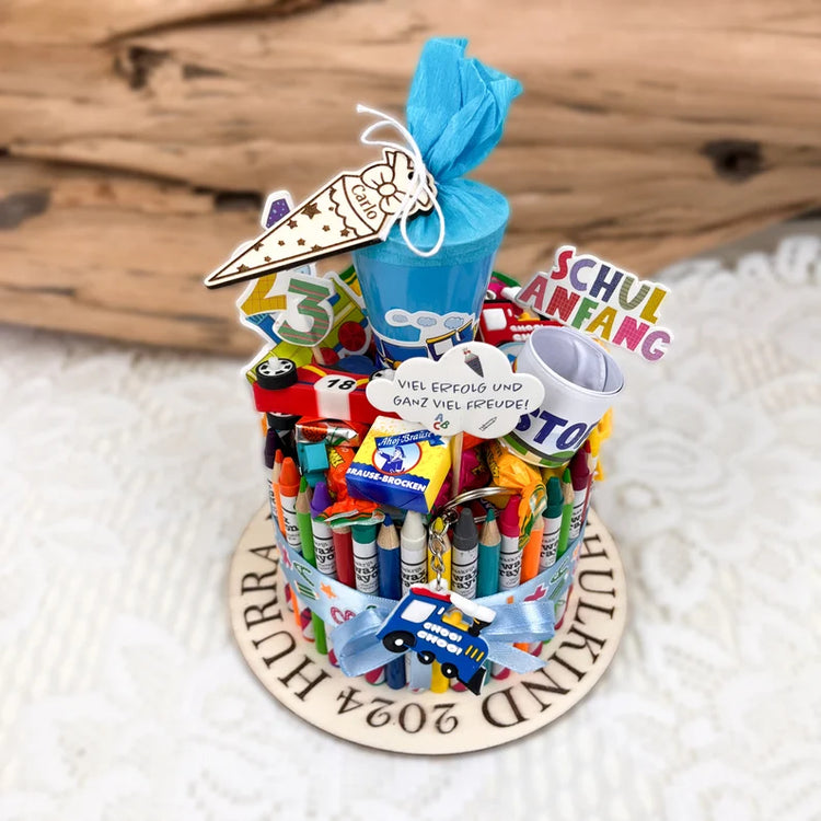 Schultorte - Geschenkidee zur Einschulung - Stiftetorte - viele Designs