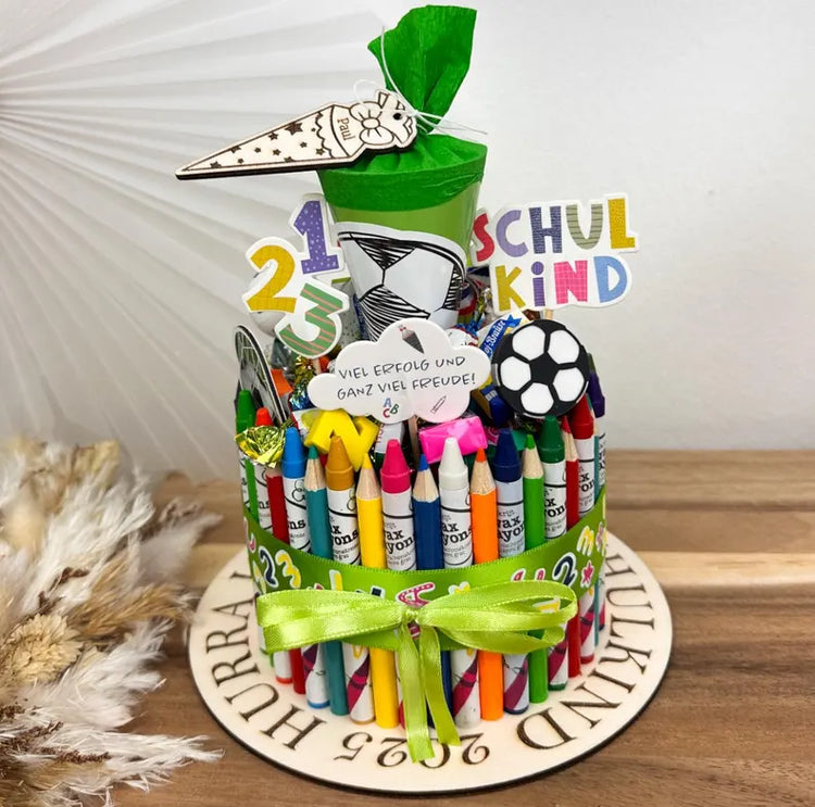 Schultorte - Geschenkidee zur Einschulung - Stiftetorte - viele Designs