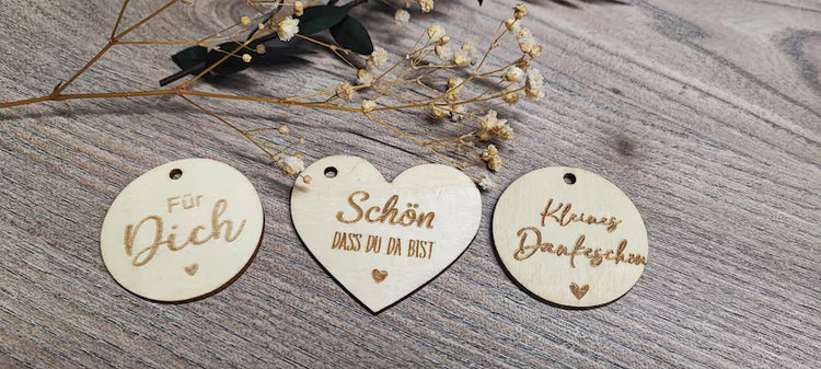 Trockenblumenstrauß mit Vase - personalisierbar - Tischdeko Hochzeit, Jahrestag