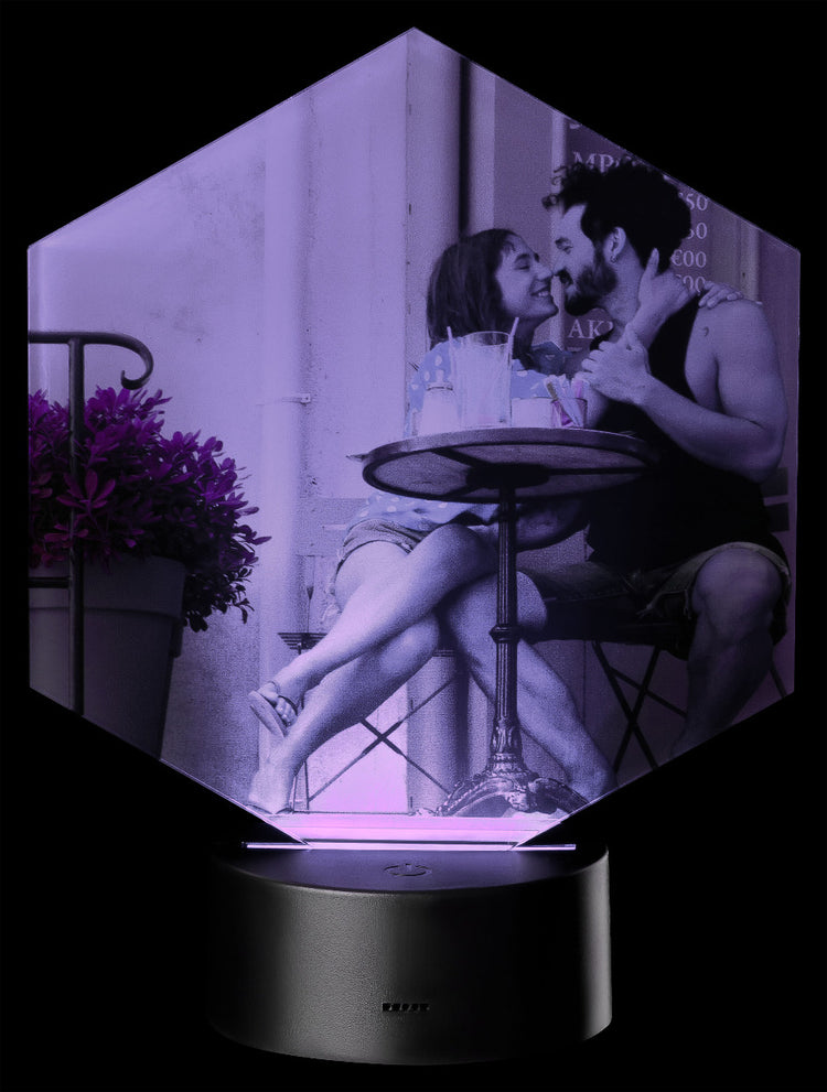 LED Motivlampe - personalisierte 3D Leuchte mit Fotodruck