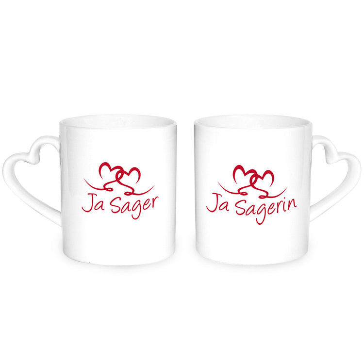 Herz-Tassen Ja-Sager/in