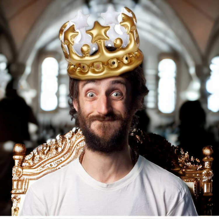 Aufblasbare Krone King for a Day