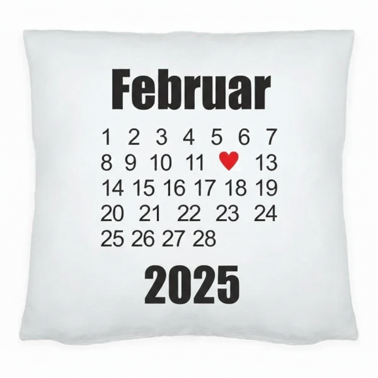 Weißes Kissen Schönster Tag