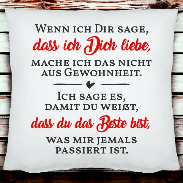 Kissen Wenn ich dir sage