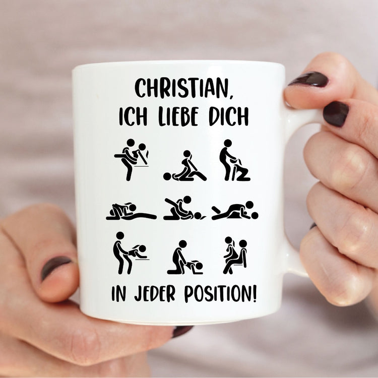 Tasse Stellungen - personalisiert