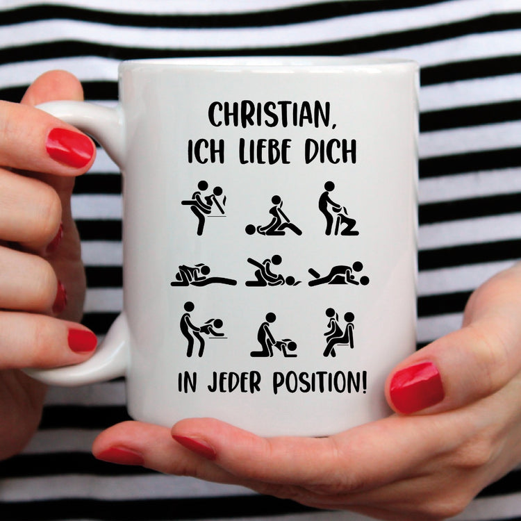 Tasse Stellungen - personalisiert