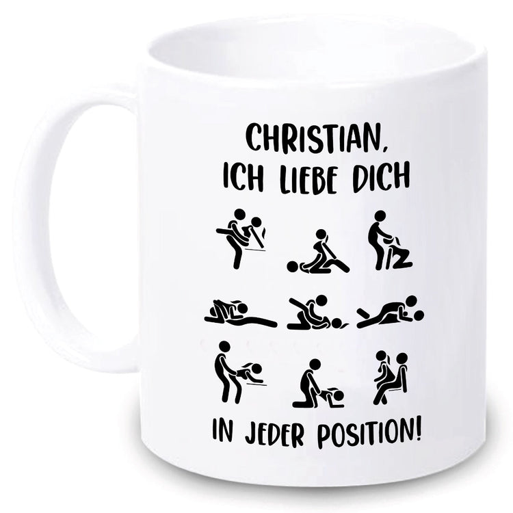 Tasse Stellungen - personalisiert