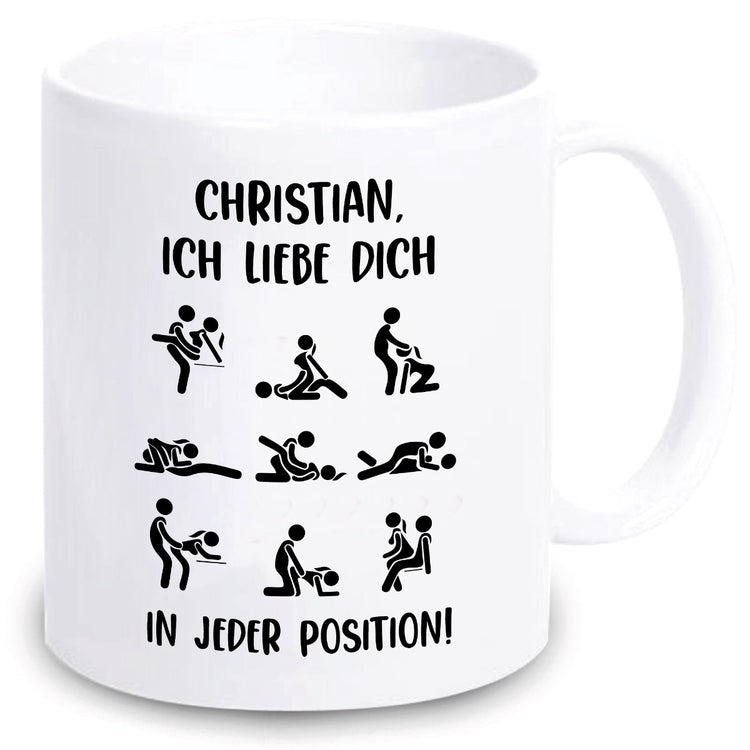 Tasse Stellungen - personalisiert