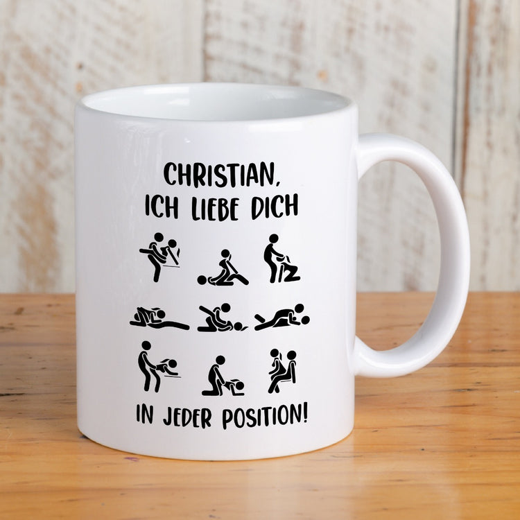 Tasse Stellungen - personalisiert