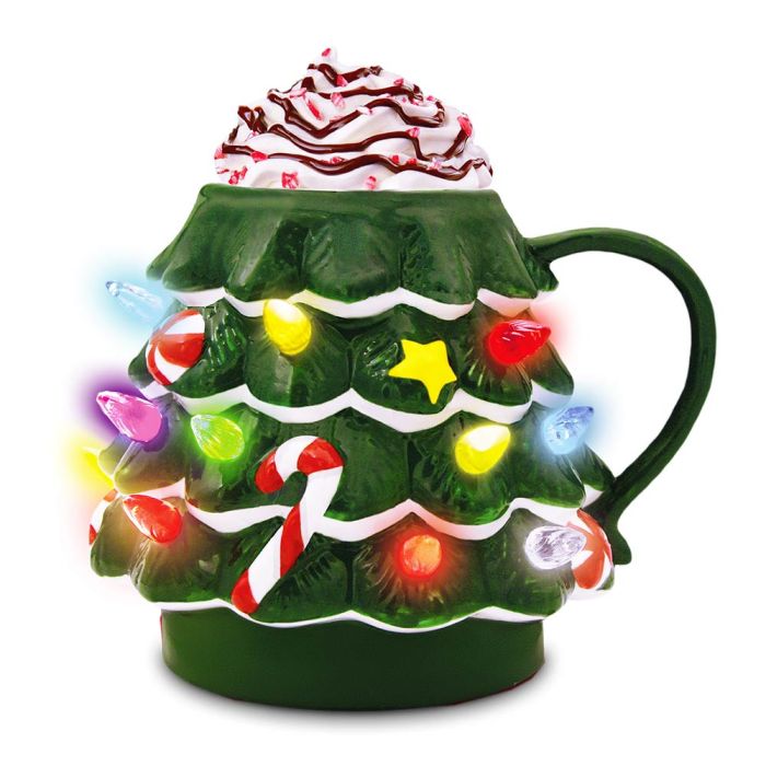 Weihnachtsbaum-Tasse mit LED - Christmas Tree