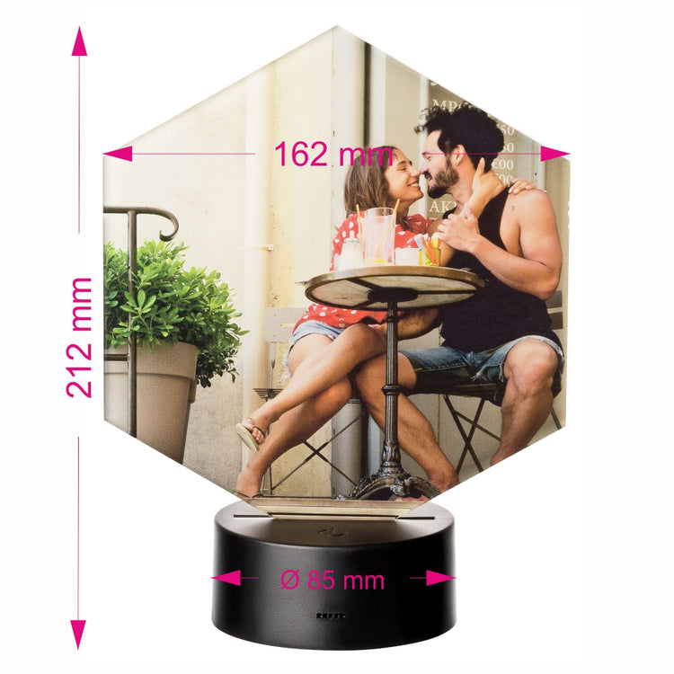 LED Motivlampe - personalisierte 3D Leuchte mit Fotodruck