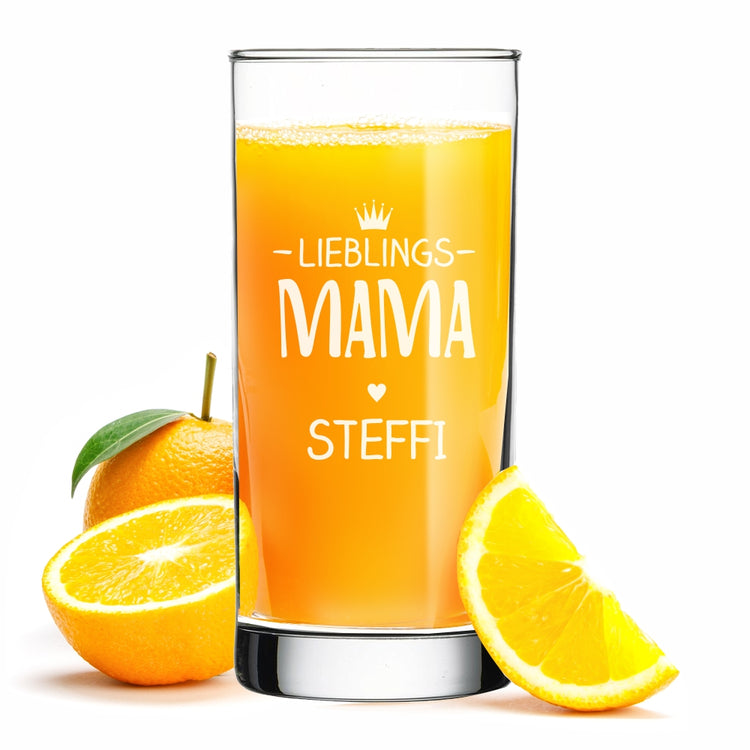 Saftglas Lieblings-Mama - personalisierbar
