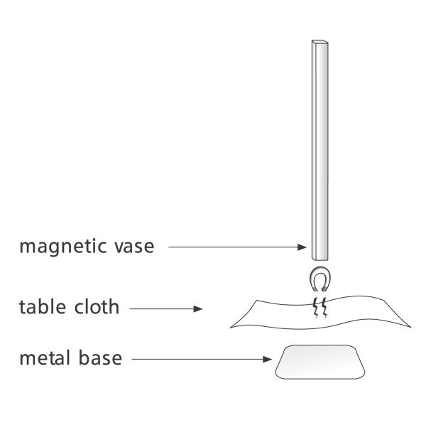 Magnetic Vase 5er-Set silber