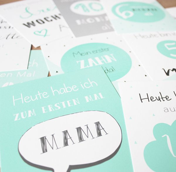 Meilensteinkarten Junior mint