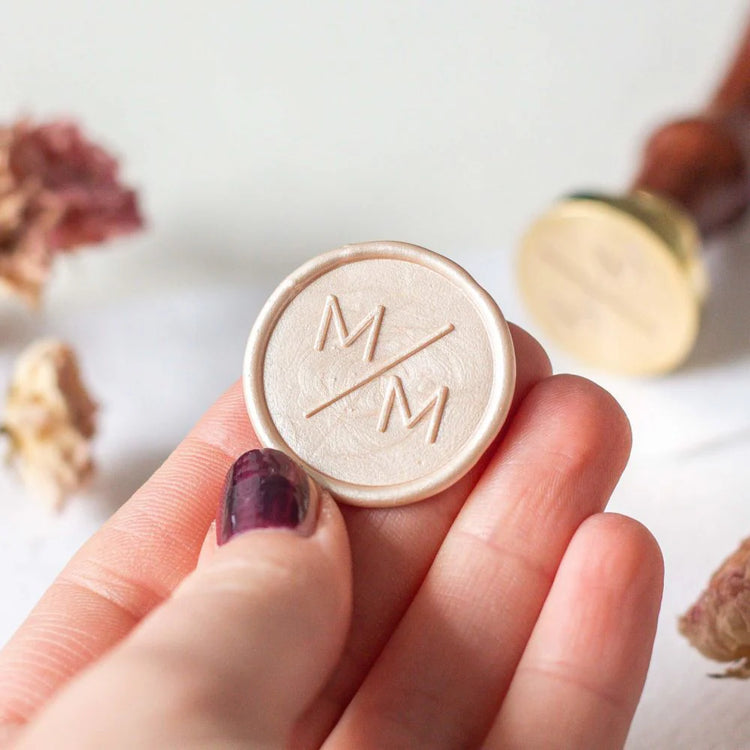 Personalisierbares Siegelstempel Set Marie