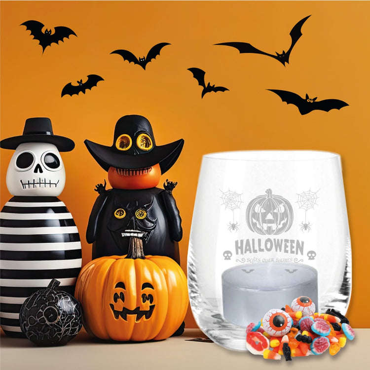 Halloween Windlicht Süßes oder Saures