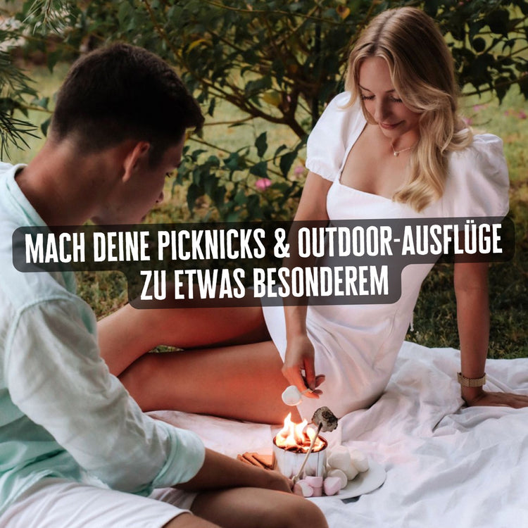 Marshmallows Geschenkset Mini-Lagerfeuer