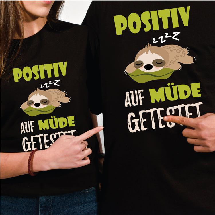 Schlafshirt Positiv Müde