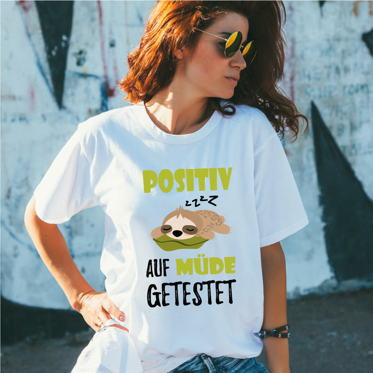 Schlafshirt Positiv Müde