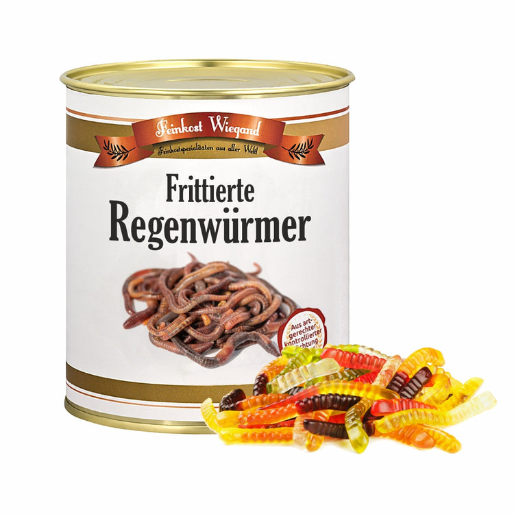 Frittierte Regenwürmer