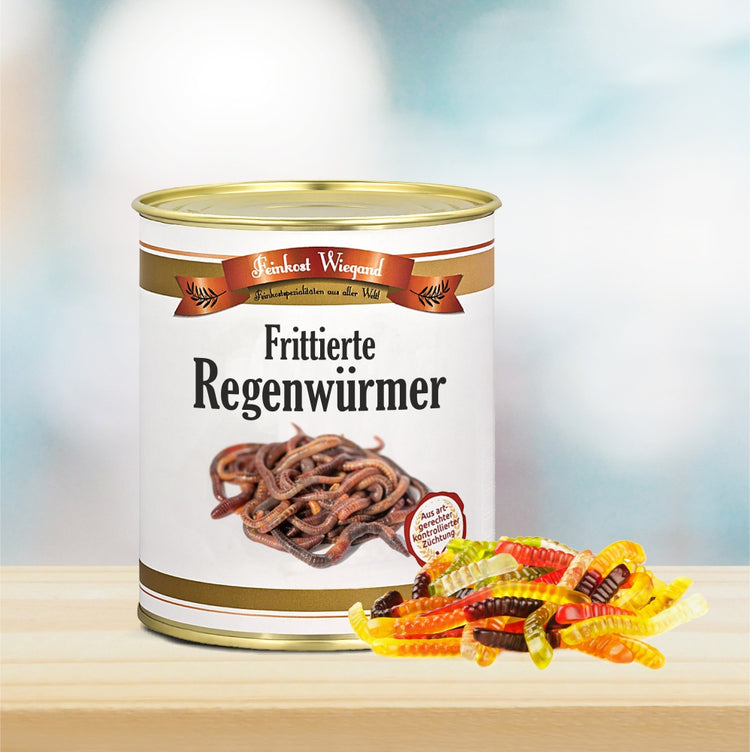 Frittierte Regenwürmer