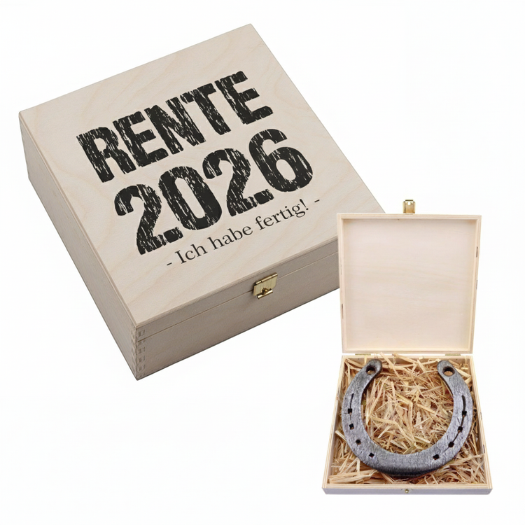 Hufeisen-Box Rente 2026 - Ich habe fertig!