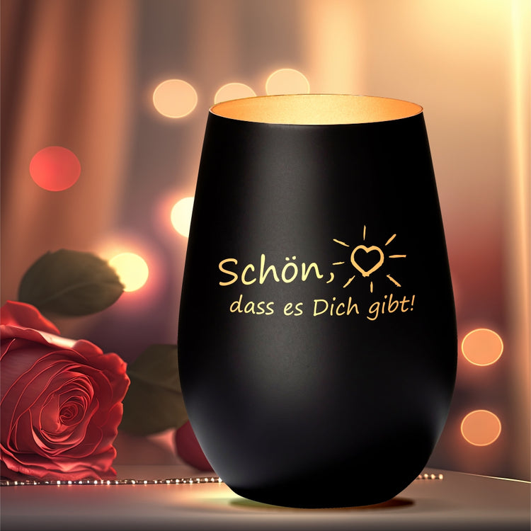 Windlicht Schön, dass es dich gibt!