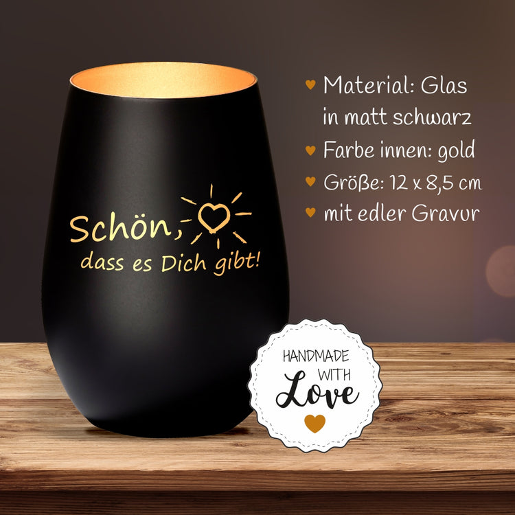 Windlicht Schön, dass es dich gibt!