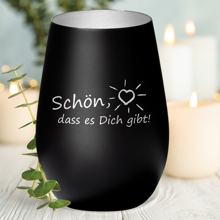 Windlicht Schön, dass es dich gibt!
