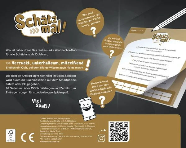 Schätz mal! Xmas Edition - Quiz mit Lach- und Spaßgarantie