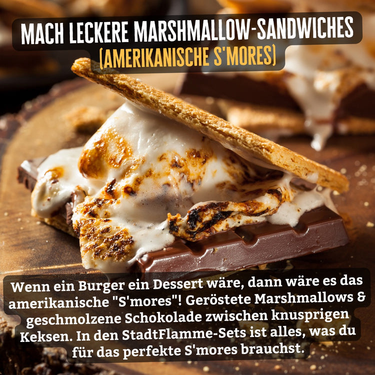 Marshmallows Geschenkset Mini-Lagerfeuer