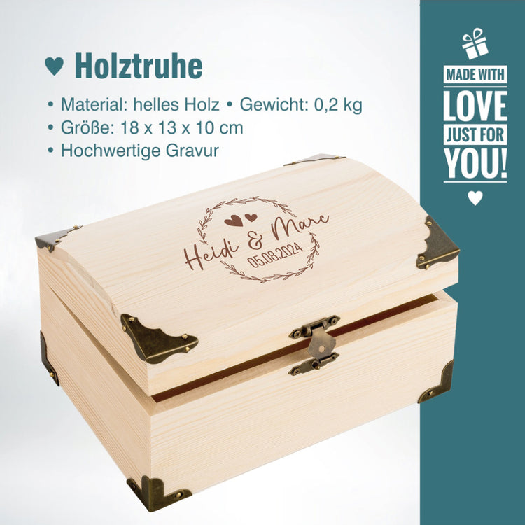 Schatztruhe Hochzeit Kranz