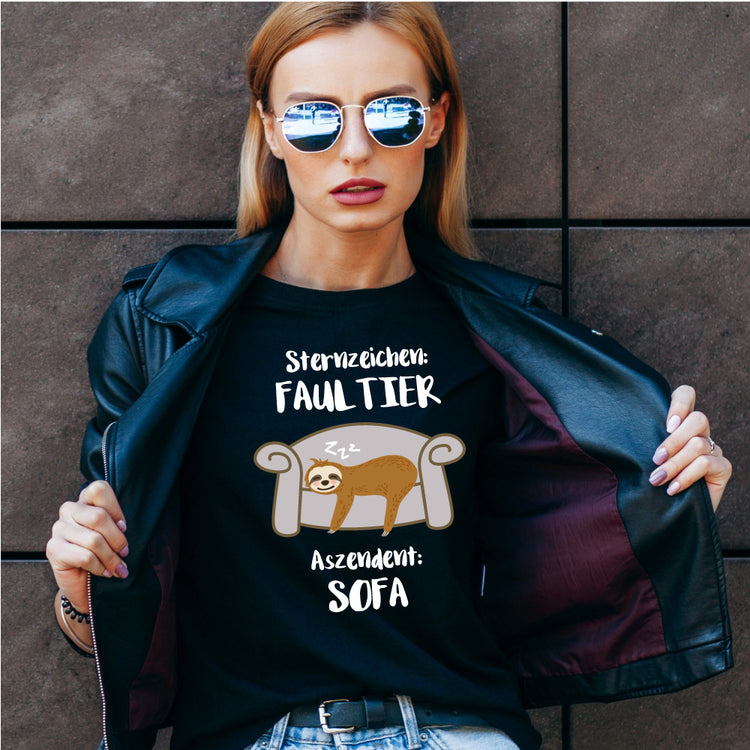 T-Shirt Sternzeichen Faultier
