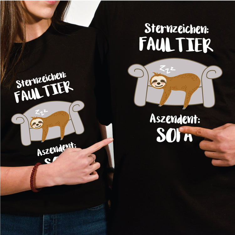 T-Shirt Sternzeichen Faultier