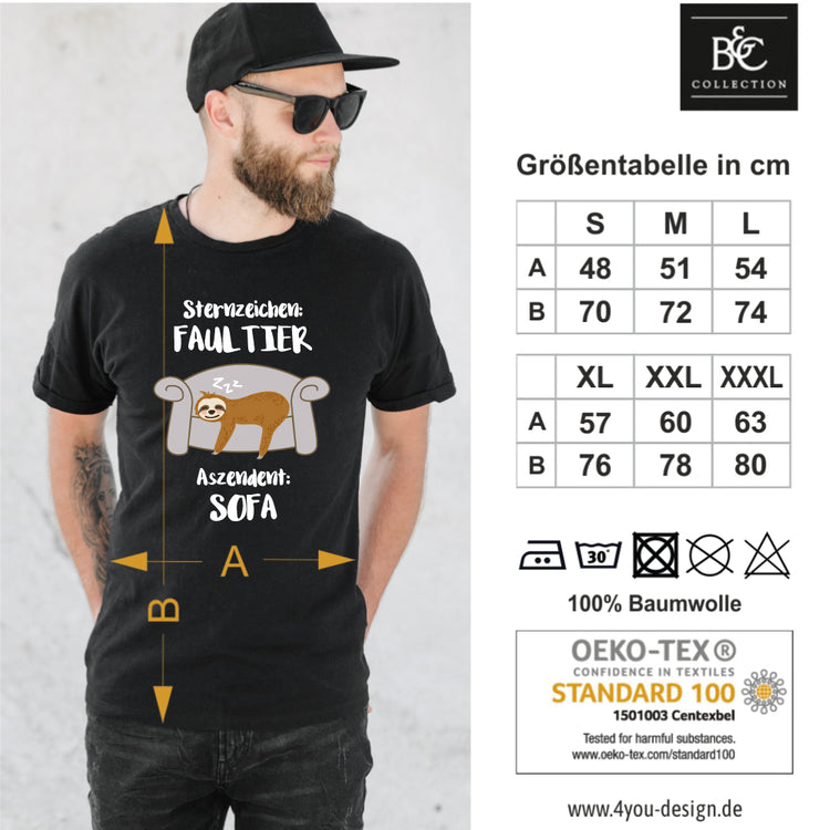T-Shirt Sternzeichen Faultier