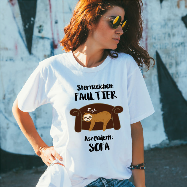 T-Shirt Sternzeichen Faultier
