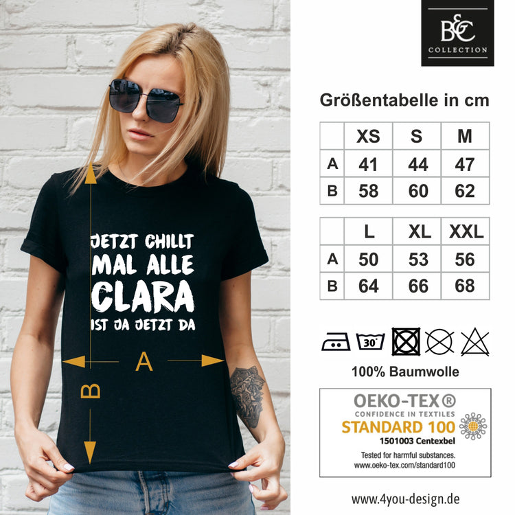 Personalisiertes Damen T-Shirt Jetzt chillt mal alle!