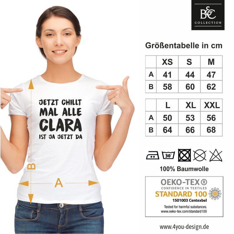 Personalisiertes Damen T-Shirt Jetzt chillt mal alle!