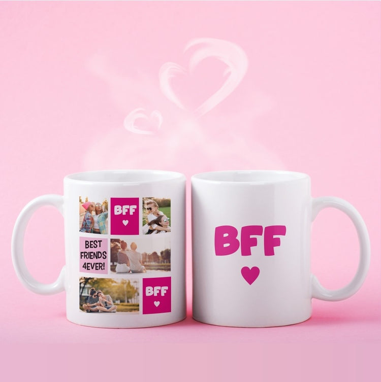 Best Friends Forever (BFF) Tasse mit Fotos