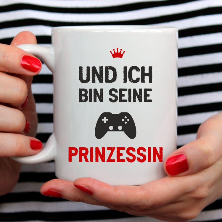Tassen-Set Ich bin ein Zocker & Und ich bin seine Prinzessin