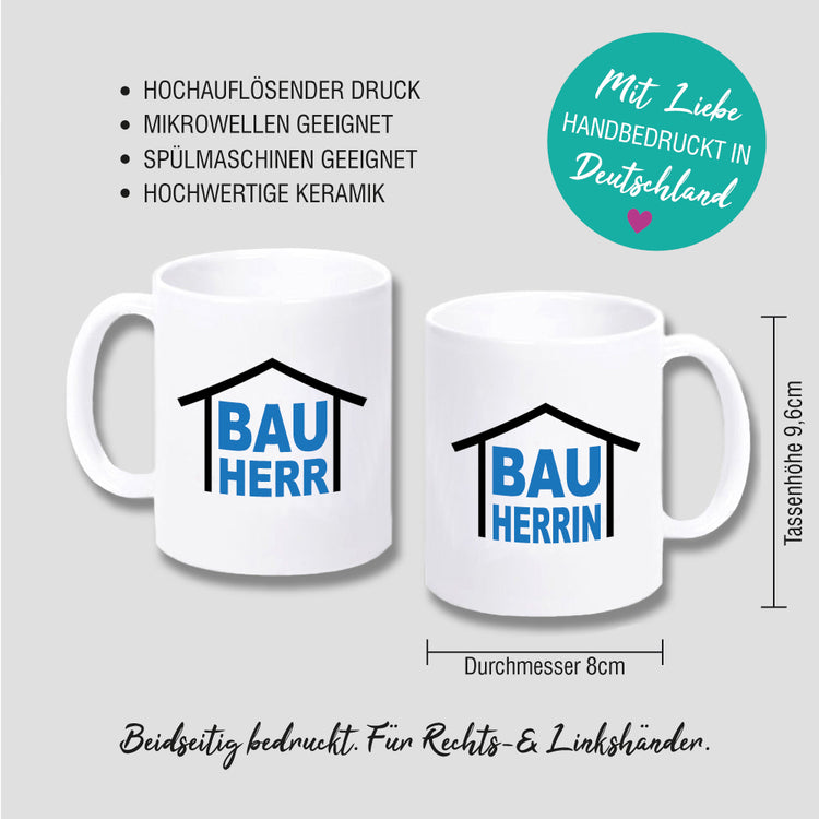 Tasse Bauherrin und / oder Bauherr