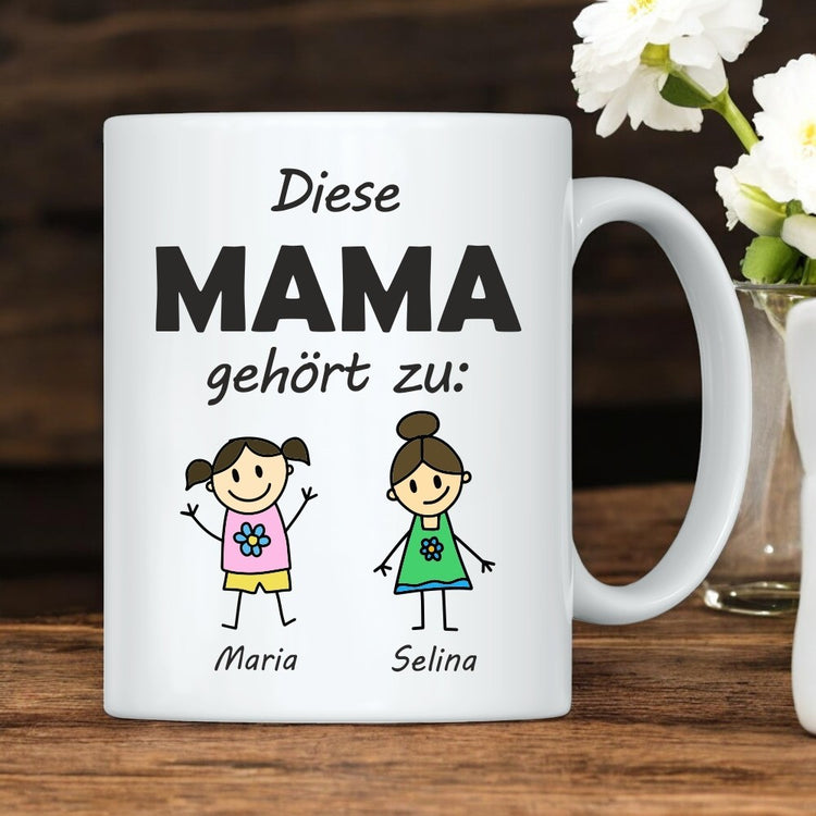 Tasse Diese Mama gehört zu
