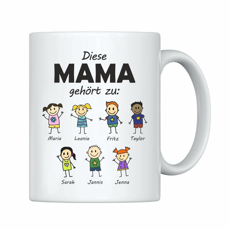 Tasse Diese Mama gehört zu