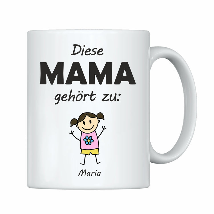 Tasse Diese Mama gehört zu