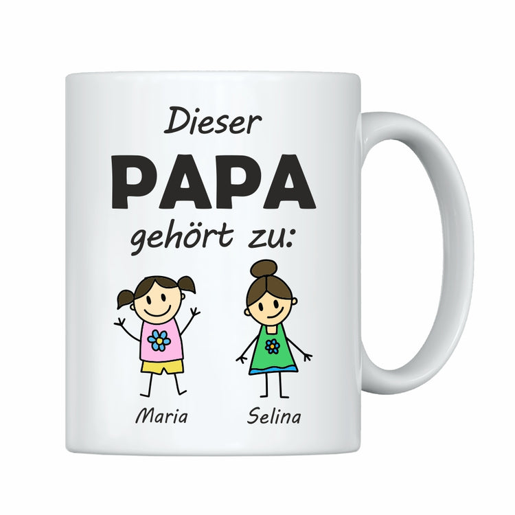 Tasse Dieser Papa gehört zu